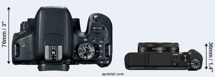 Compare T7i versus HX99 top
