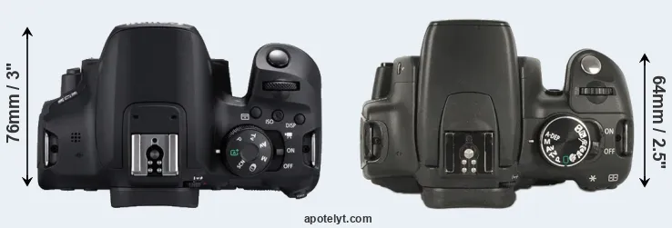 Compare T8i versus XT top