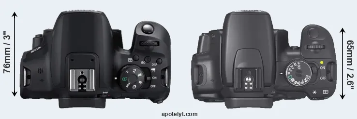 Compare T8i versus XTi top