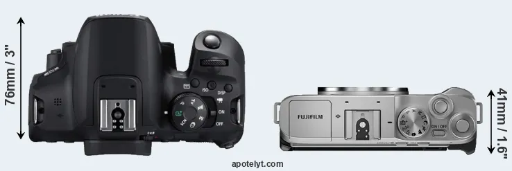 Compare T8i versus X-A7 top