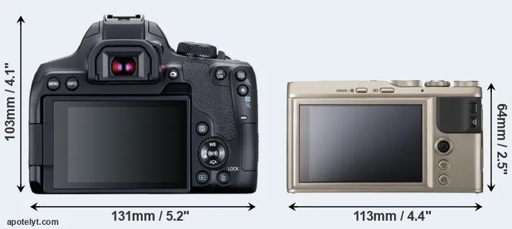 Comparison T8i or XF10 rear