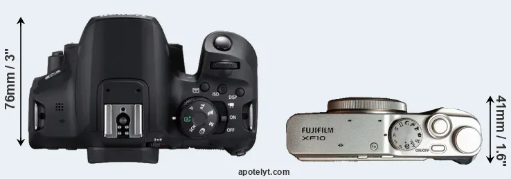 Compare T8i versus XF10 top