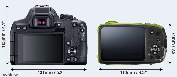 Comparison T8i or XP120 rear