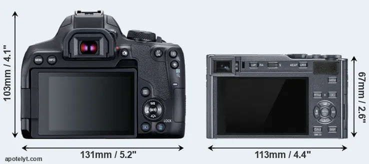 Comparison T8i or C-LUX rear