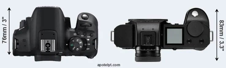 Compare T8i versus Leica SL2-S top
