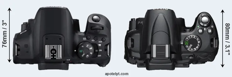 Compare T8i versus D5000 top