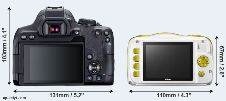 Comparison T8i or W150 rear