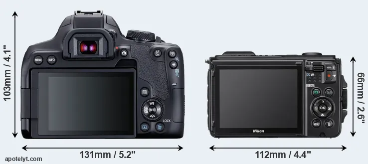 Comparison T8i or W300 rear