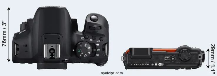 Compare T8i versus W300 top
