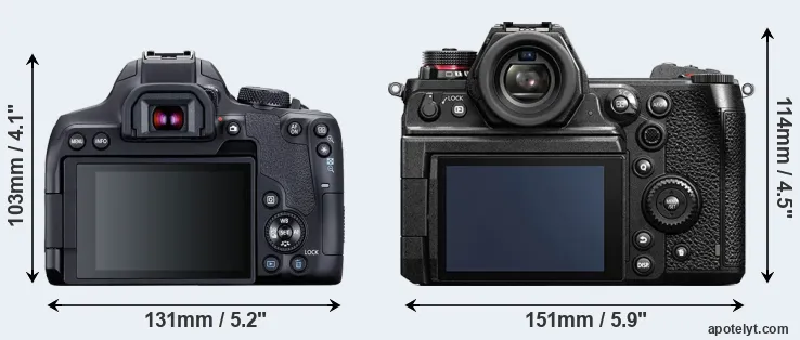 Comparison T8i or S1H rear