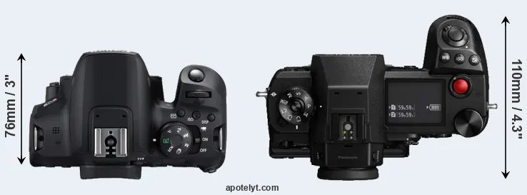 Compare T8i versus S1H top