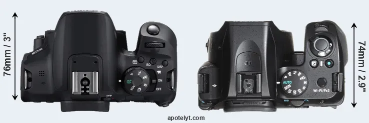 Compare T8i versus K-70 top