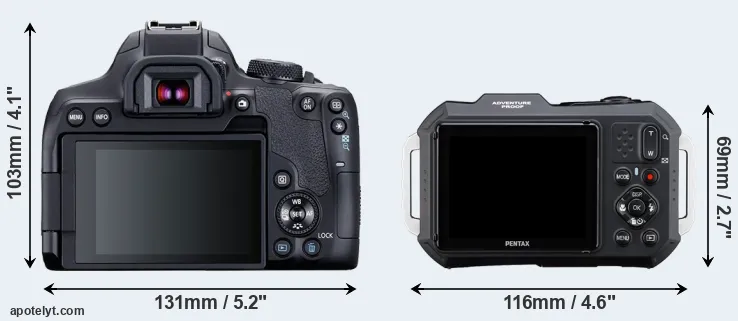 Comparison T8i or WG-1000 rear