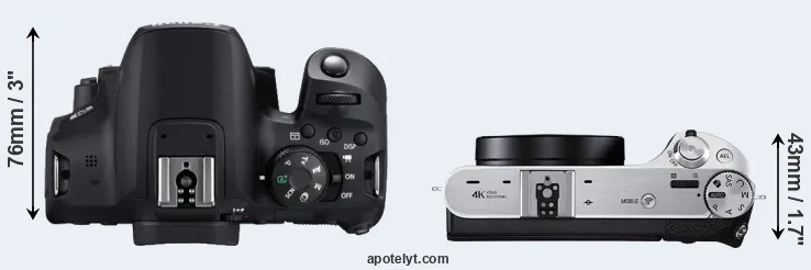 Compare T8i versus NX500 top