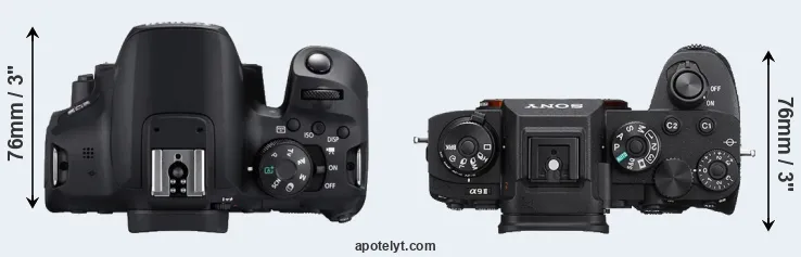 Compare T8i versus A9 II top
