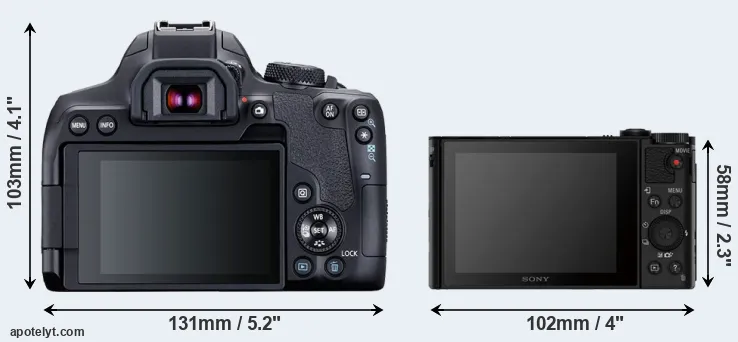Comparison T8i or HX80 rear