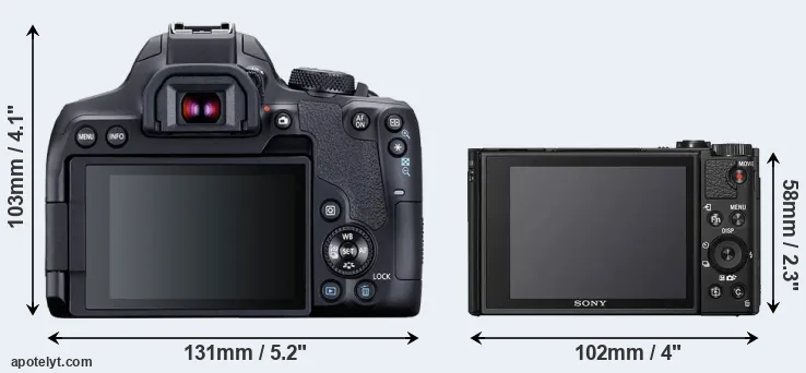 Comparison T8i or HX99 rear