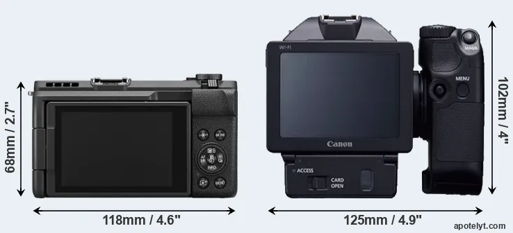 Comparison V1 or XC10 rear