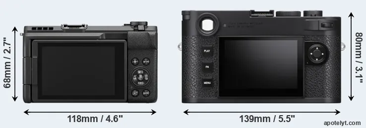 Comparison V1 or M11 rear