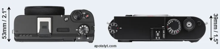 Compare V1 versus M11 top