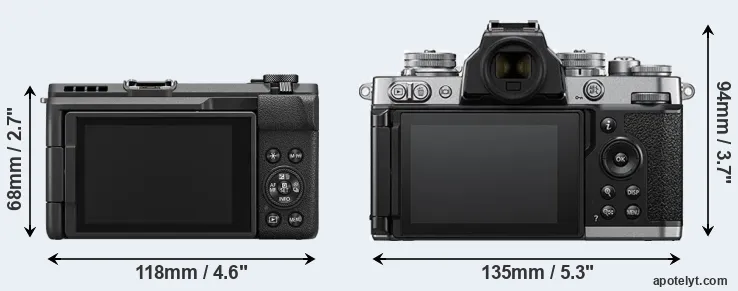 Comparison V1 or Z fc rear