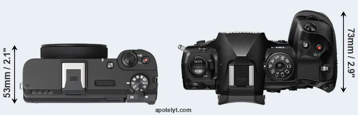 Compare V1 versus OM-1 top