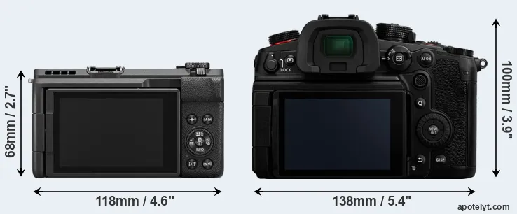 Comparison V1 or GH6 rear