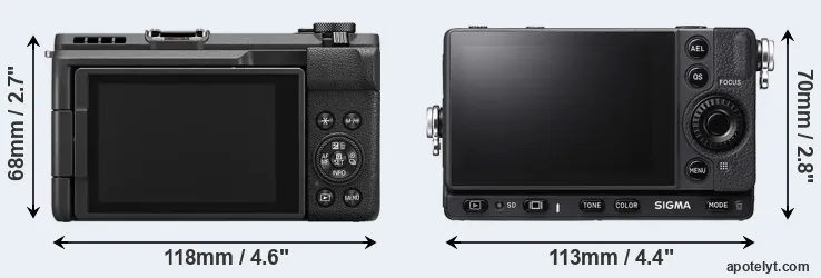 Comparison V1 or fp L rear