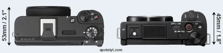 Compare V1 versus ZV-E10 top