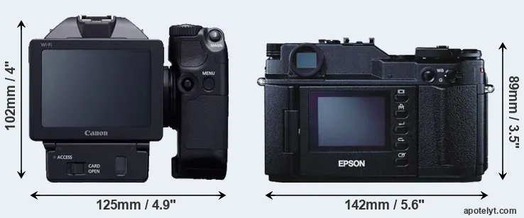 Comparison XC10 or R-D1 rear