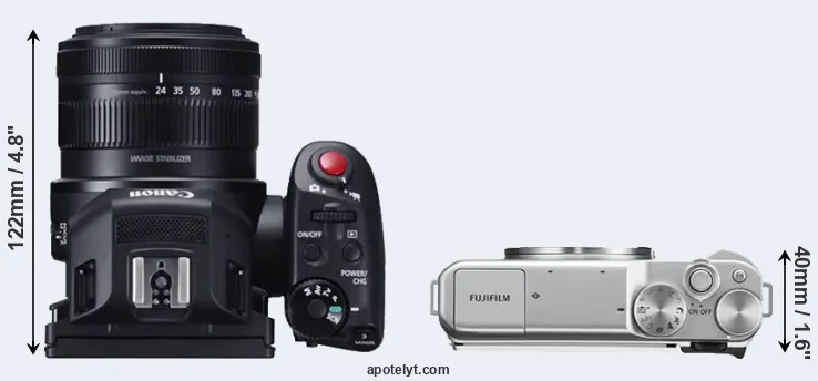 Compare XC10 versus X-A10 top