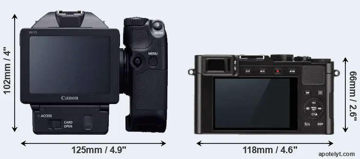 Comparison XC10 or D-LUX Typ 109 rear