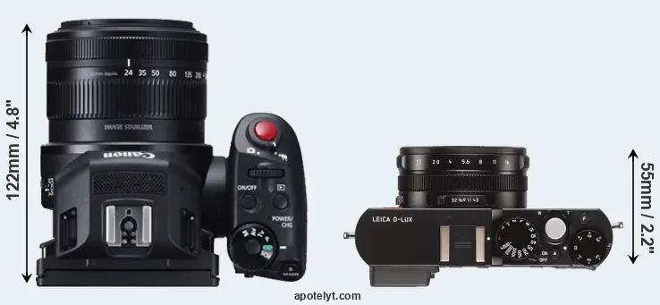 Compare XC10 versus D-LUX Typ 109 top