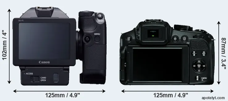 Comparison XC10 or V-LUX 4 rear