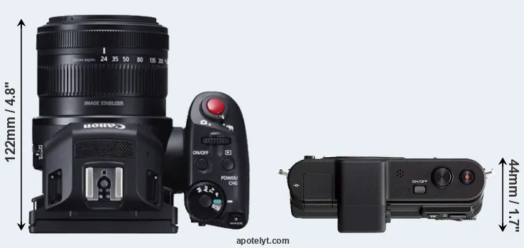 Compare XC10 versus V1 top