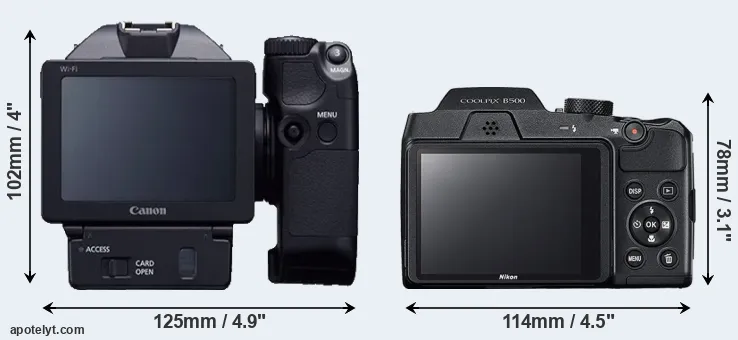 Comparison XC10 or B500 rear
