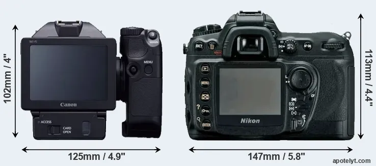 Comparison XC10 or D200 rear