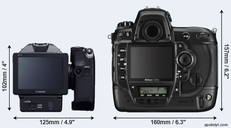 Comparison XC10 or D3X rear