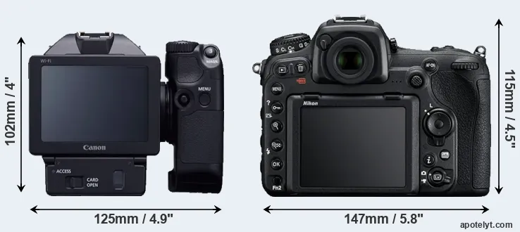 Comparison XC10 or D500 rear
