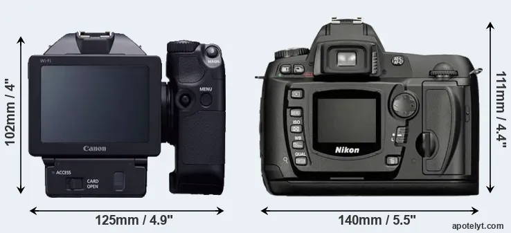 Comparison XC10 or D70 rear