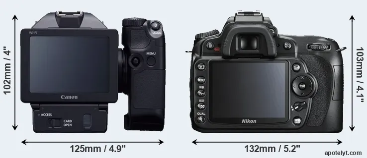Comparison XC10 or D90 rear