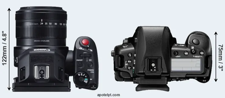 Compare XC10 versus E-3 top