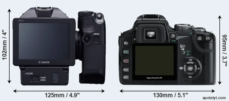 Comparison XC10 or E-500 rear