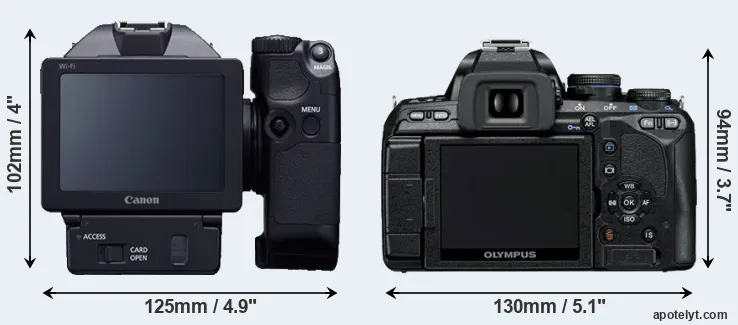 Comparison XC10 or E-600 rear