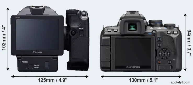 Comparison XC10 or E-620 rear