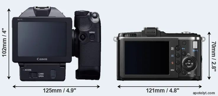 Comparison XC10 or E-P2 rear