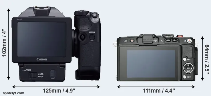 Comparison XC10 or E-PL6 rear
