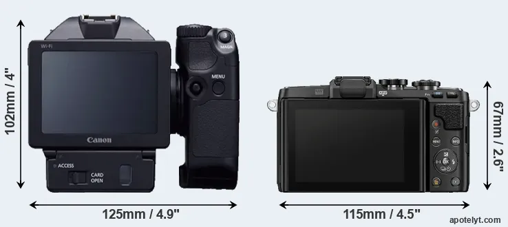 Comparison XC10 or E-PL7 rear