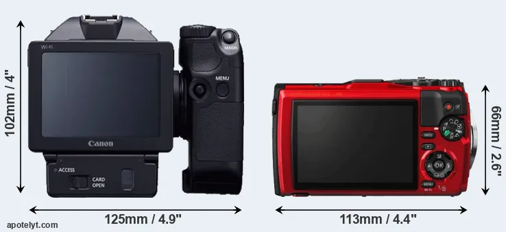 Comparison XC10 or TG-5 rear
