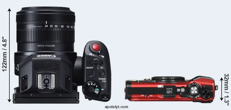 Compare XC10 versus TG-5 top
